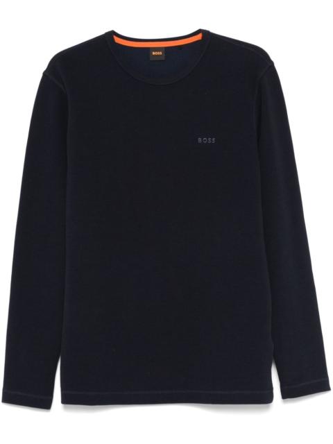 BOSS logo-embroidered sweater