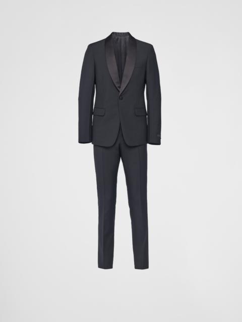 Prada Single-breasted wool and mohair tuxedo