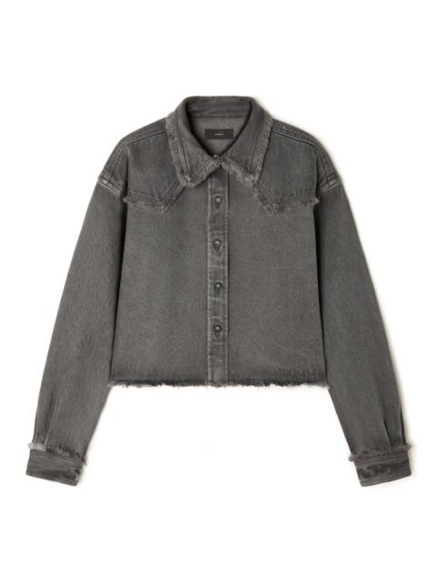Alanui Free Horizons Cropped Denim Shirt