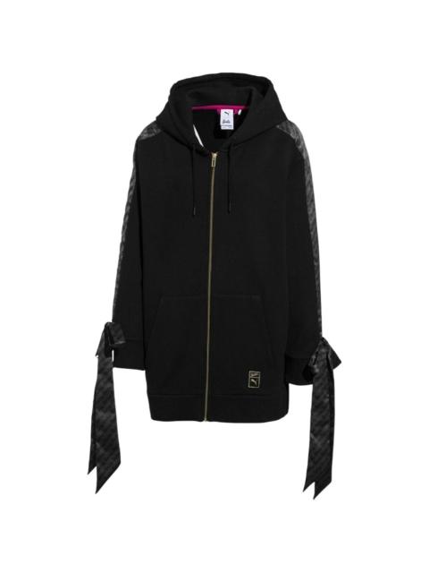 PUMA x Barbie full-zip tie-sleeve hoodie