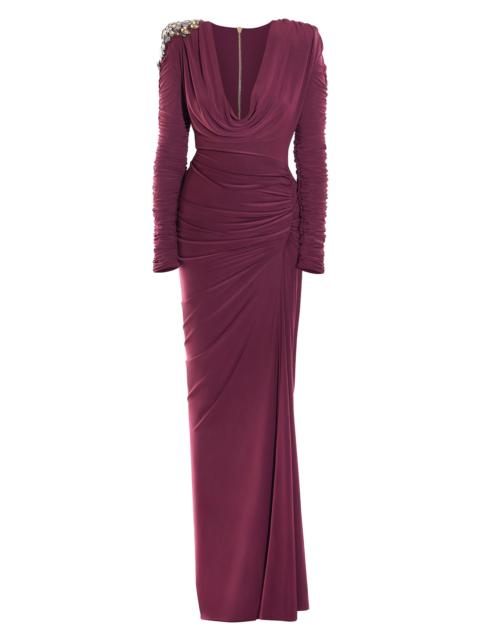 ZHIVAGO Women's The Fragile Night Embellished Gown - Plum