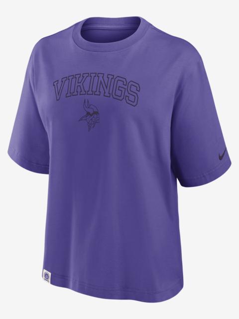 Nike Minnesota Vikings Arch Boxy Women's Nike NFL T-Shirt