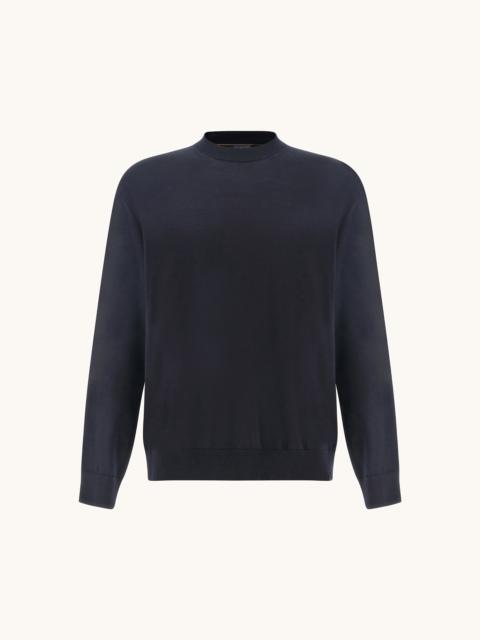 Paul & Shark 140’S SUPERFINE MERINO WOOL CREWNECK SWEATER