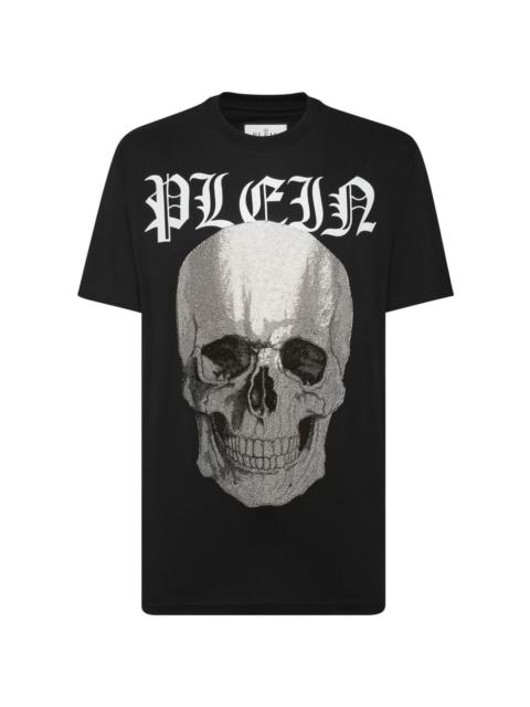 PHILIPP PLEIN skull crystal-embellished cotton T-shirt