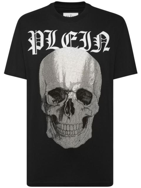 PHILIPP PLEIN skull crystal-embellished cotton T-shirt