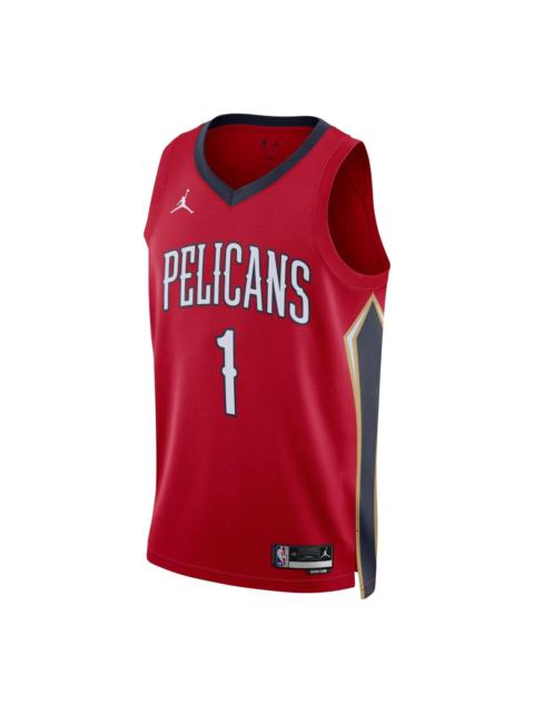 Jordan Air Jordan Pelicans Zion Williamson Swingman Statement Jersey 'Red' DO9535-658