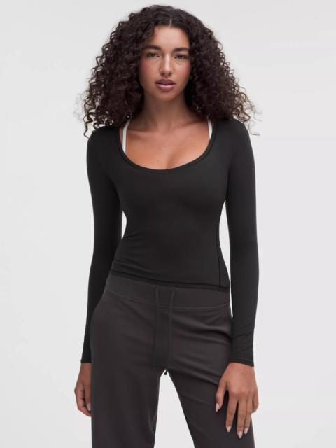 lululemon Wundermost Ultra-Soft Nulu Scoopneck Long-Sleeve Shirt
