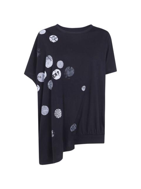 Y's Angel graphic-print asymmetric T-shirt