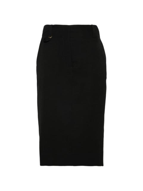 JACQUEMUS BLACK SKIRT FOR WOMEN ELEGANT STYLE | miinto