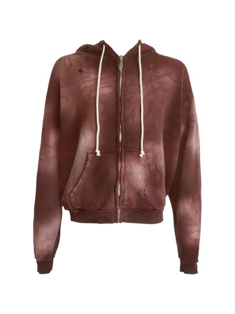 HELLSTAR Tribal Zip-Up Hoodie "Brown" HSR128