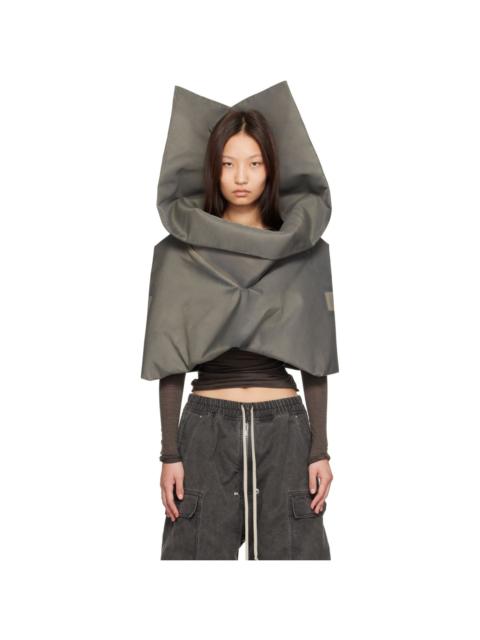 Rick Owens Gray Tower Cowl Top