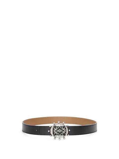 Loewe Reversible Anagram Ellipse belt in smooth calfskin