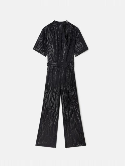 Stella McCartney Woodgrain Print Lurex Jumpsuit