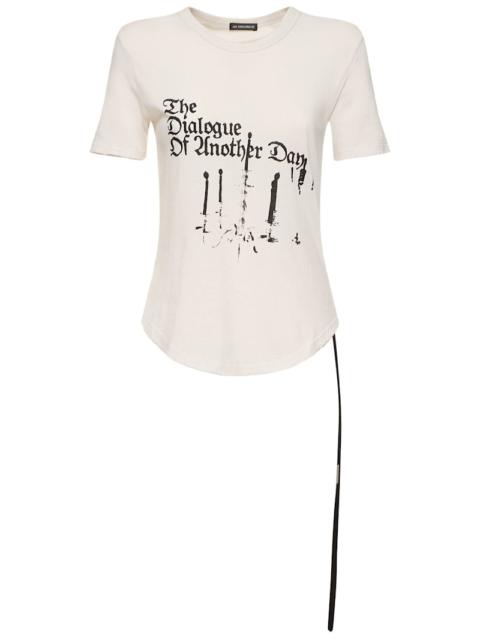 Ann Demeulemeester Floor micro jersey printed t-shirt