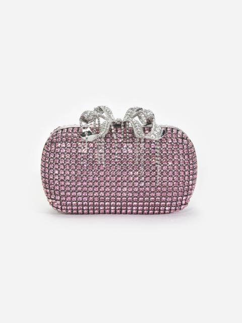 self-portrait Pink Chainmail Clutch Bag