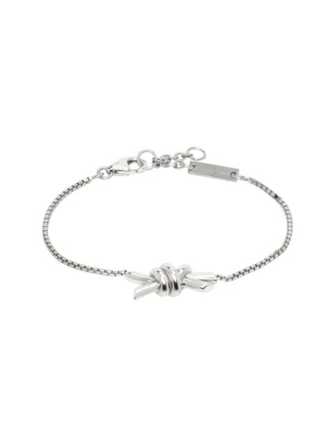 Bottega Veneta Silver Knot Bracelet