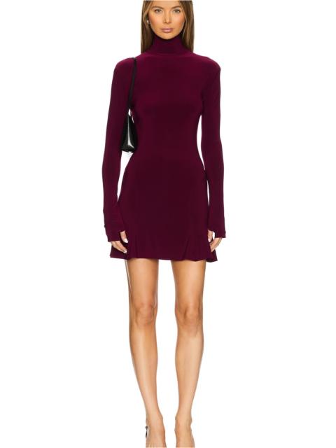 NORMA KAMALI x REVOLVE Long Sleeve Turtleneck Fishtail Mini Dress