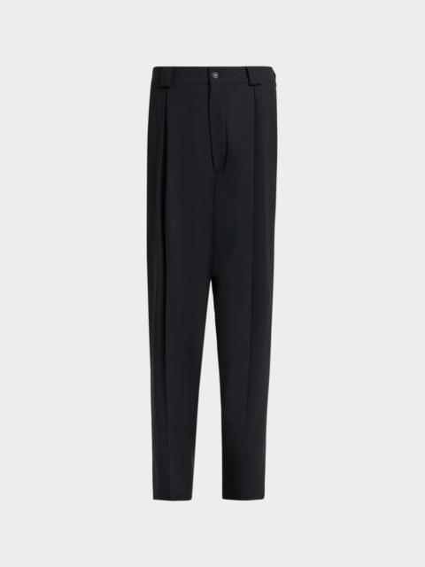 GIORGIO ARMANI Men's Virgin Wool-Blend Straight-Leg Trousers