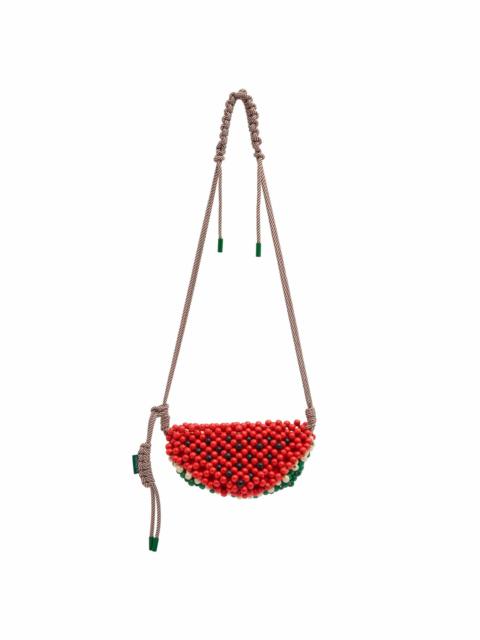 ALÉMAIS Wood Bead Watermelon Mini Bag