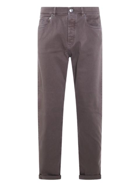 Brunello Cucinelli embroidered-pocket trousers