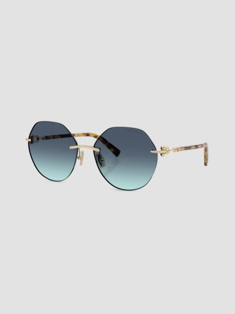 Tiffany & Co. Women's 58MM Geometric Sunglasses - Gold