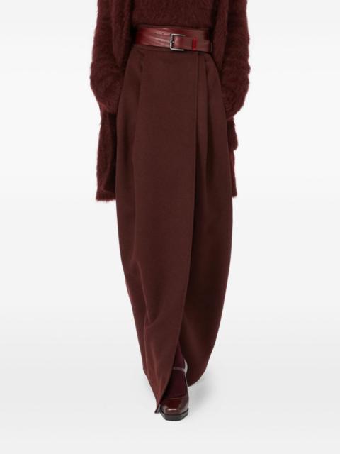 Max Mara pleated wrap skirt