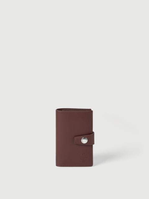 Brunello Cucinelli Smooth calfskin wallet with zipper