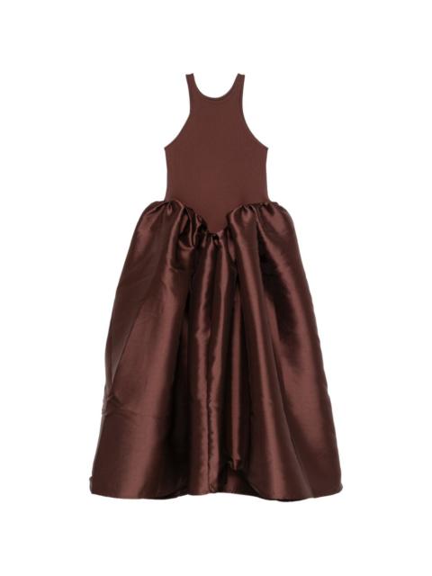 MARQUES’ALMEIDA satin-skirt midi dress
