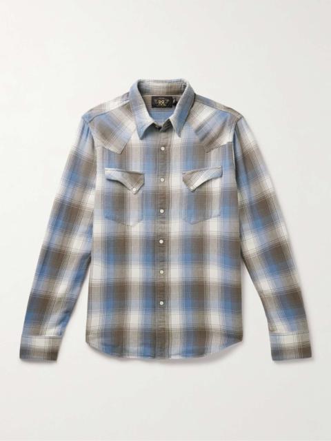 RRL by Ralph Lauren Allen Checked Cotton-Flannel Western Shirt