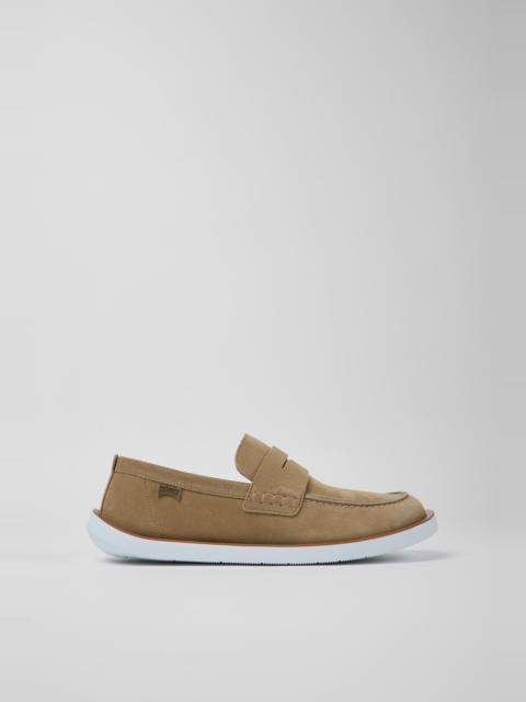 CAMPER Wagon Beige nubuck shoes for men