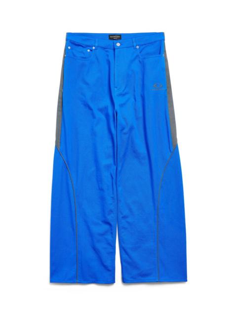 BALENCIAGA Men's Tracksuit Denim Pants in Royal Blue