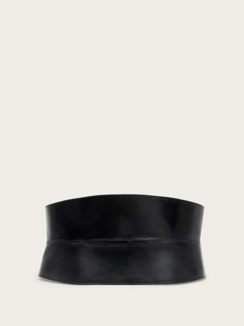 ALLSAINTS OAKLEIGH LEATHER CORSET BELT