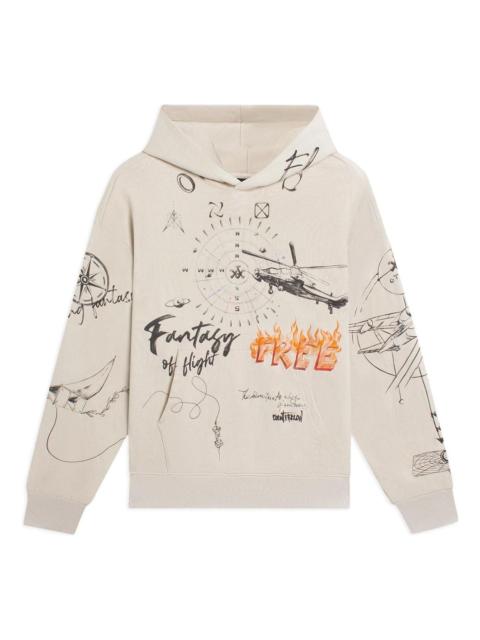 Li-Ning Li-Ning Counterflow Graphic Sweatshirt 'Beige' AWDSH33-2