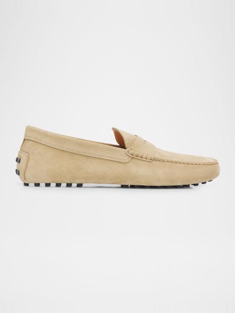 Tod's Men's Mocassino Gommino Suede Driving Shoes