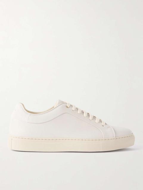 Basso Lux Suede-Trimmed Leather Sneakers