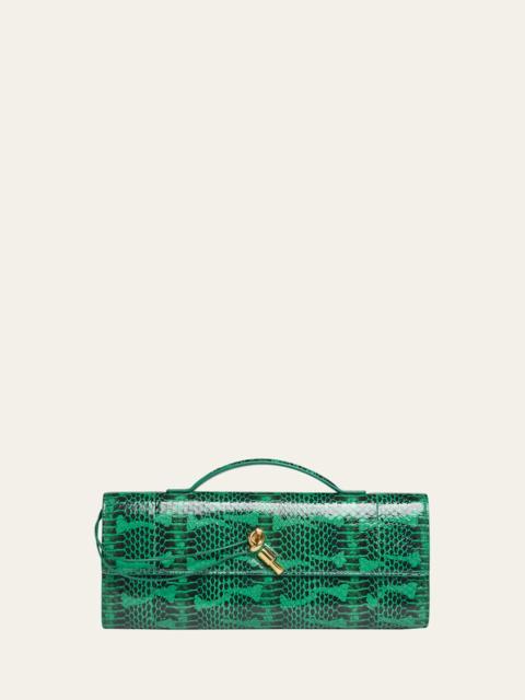 Bottega Veneta Snakeskin Clutch Bag