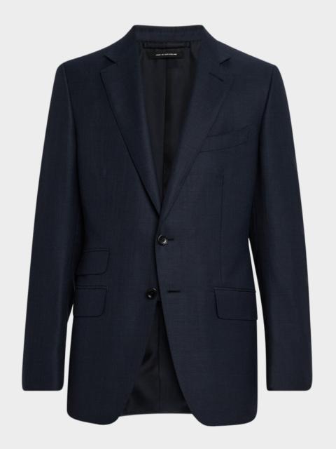 TOM FORD Men's O Connor Sharkskin Single-Breasted Sport Coat