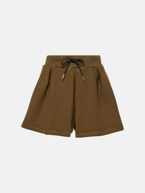 Sponge cotton-blend shorts