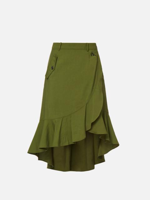 EVISU Asymmetric Ruffle Skirt