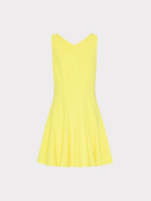 MILLY Sleeveless Stretch Cady Fit And Flare