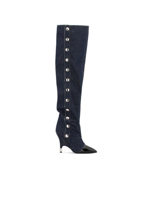 Giuseppe Zanotti Harper denim knee-length boots