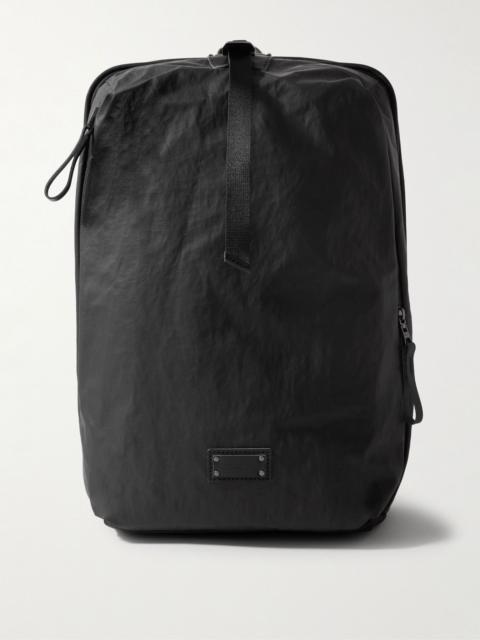 master-piece Bump L Canvas and Leather-Trimmed CORDURA® Nylon Backpack Black