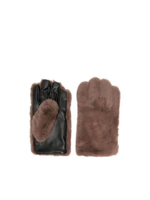 STAND STUDIO Carmen faux-fur gloves