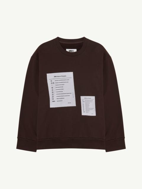 MM6 Maison Margiela Logo sweatshirt
