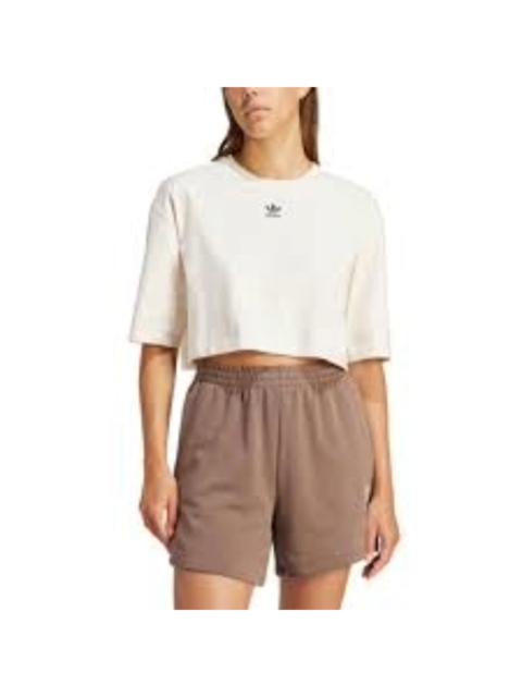 adidas (WMNS) adidas Crop Top Asia Sizing 'White' IR5976
