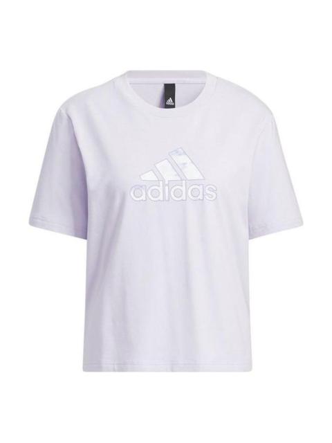 adidas (WMNS) adidas Met Bos T-Shirt 'Purple' HI6848