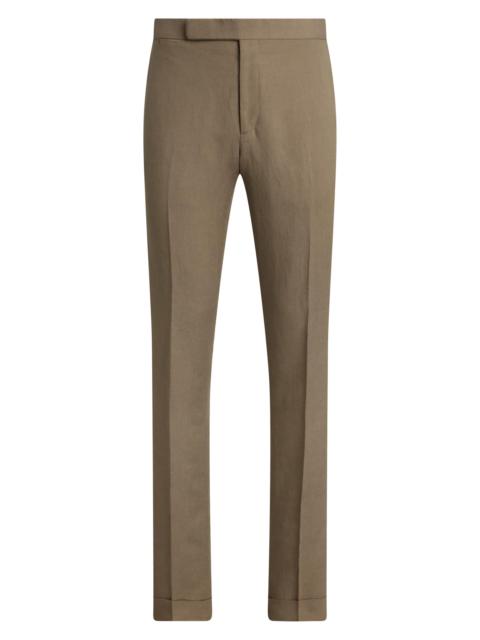 Ralph Lauren Men's Silk-Linen Slim Trousers - Taupe