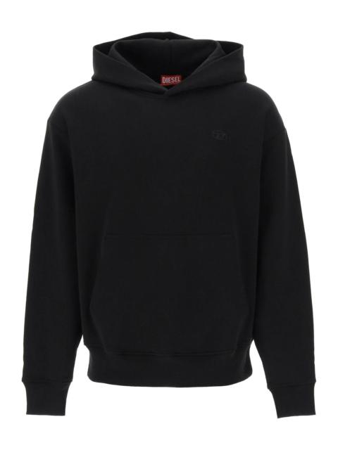 'S-MACS-HOOD-MEGOVAL' HOODIE WITH LOGO EMBROIDERY