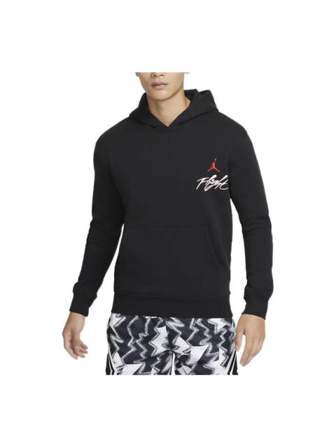 Jordan Air Jordan Graphic Fleece Pullover Flight Hoodie 'Black' DQ7506-011