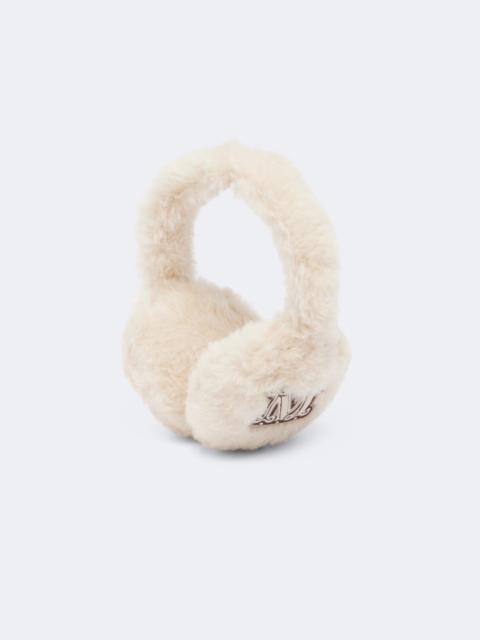 Max Mara Alpaca, wool, and silk teddy earmuffs